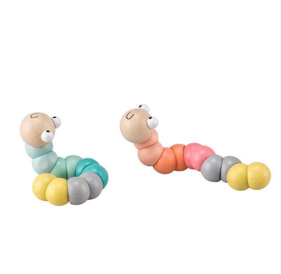 CALM & BREEZY WOODEN JOINTED WORM image 0