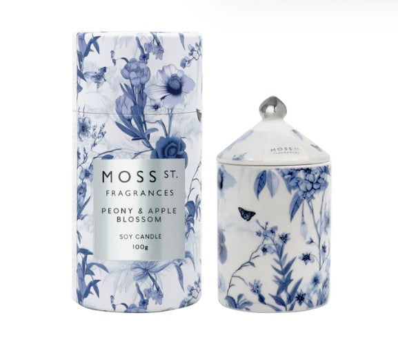 Peony & Apple Blossom Ceramic Candle 100g image 0