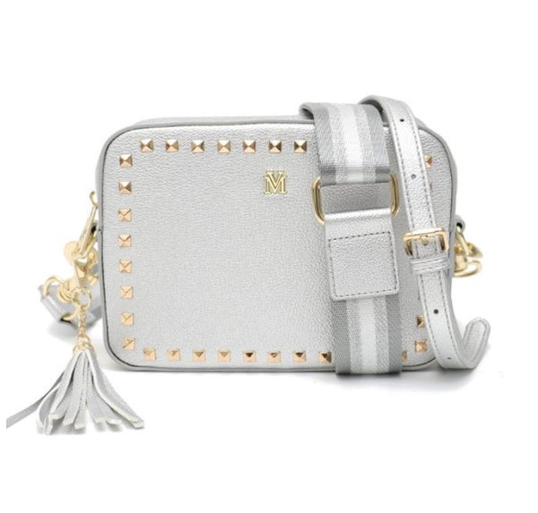EZRA  SILVER GUCCI VEGAN FASHION HANDBAG image 0