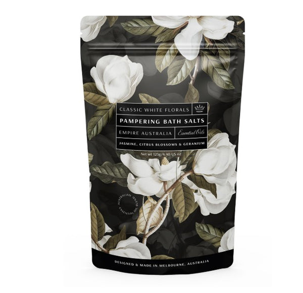 Empire Australia Classic White Florals Bath Salts 125g image 0