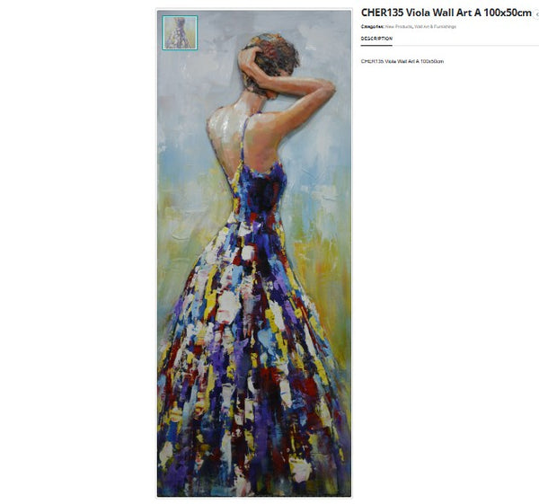 Viola Lady - Metal Art image 0