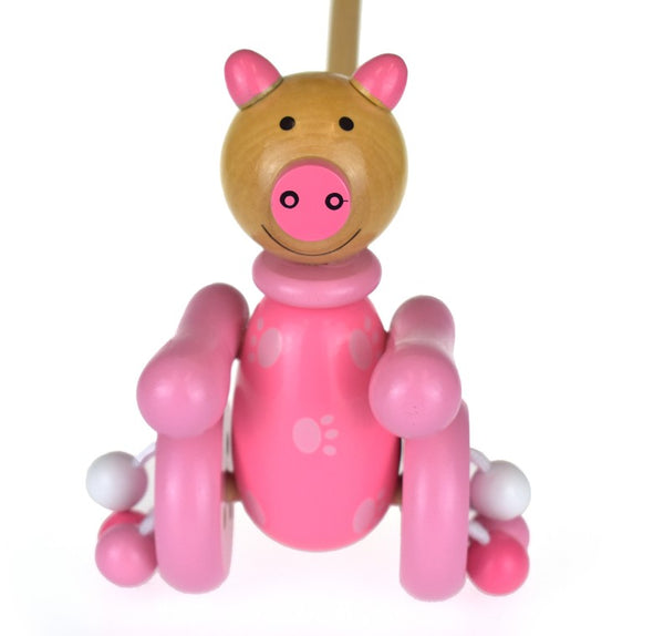 KAPER KIDS PUSH ALONG WOODEN PIG image 0