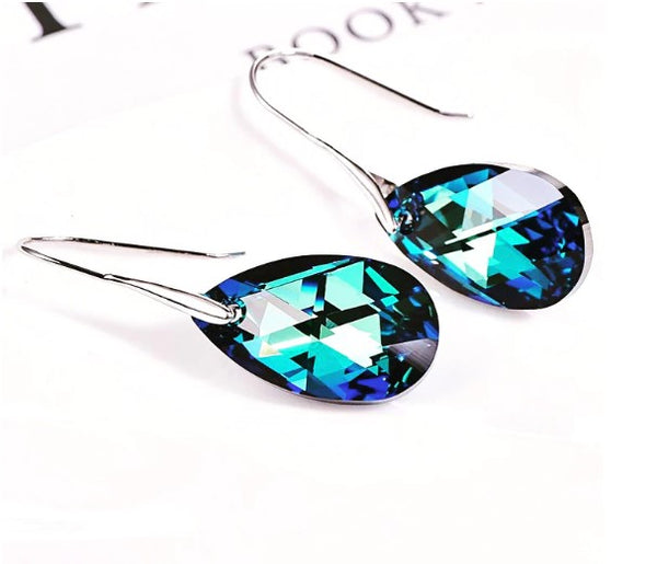 Oceana Blue Crystal Earrings image 0