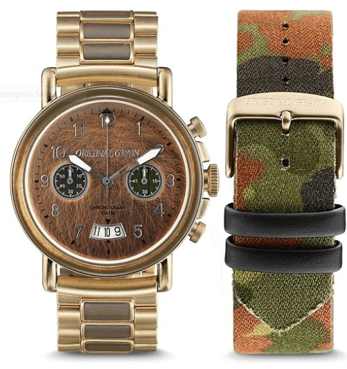 Original Grain Chronograph Military Watch 44mm image 0