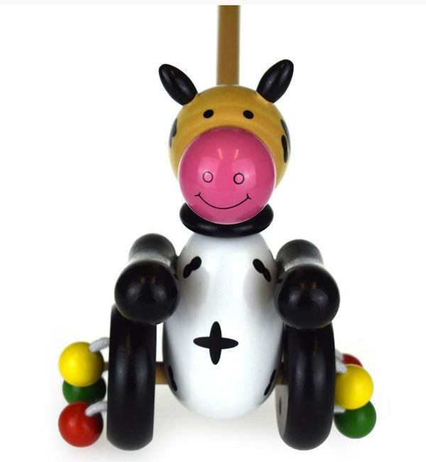 KAPER KIDS PUSH ALONG WOODEN COW image 0