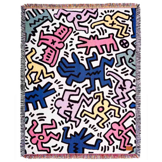 Throw Rug - Keith Haring Fly Rug image 0