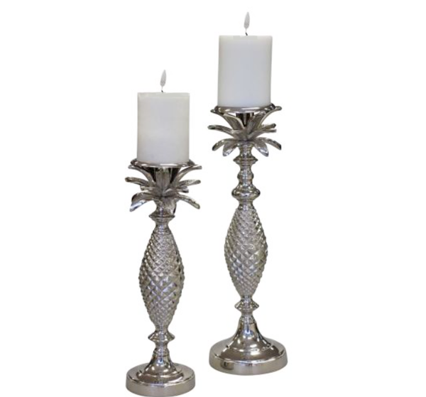 Palm Tree Candle Holder-Silver image 0