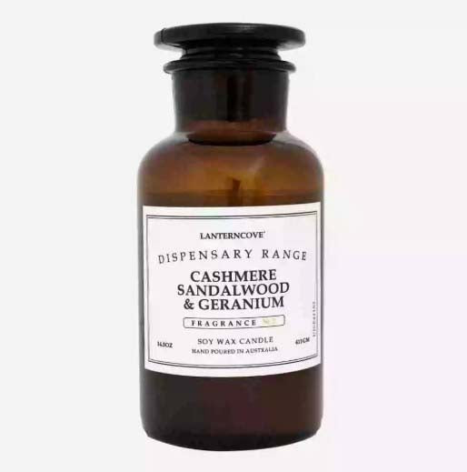 Dispensary ‚Äì Soy Wax Candle ‚Äì Cashmere Sandalwood & Geranium image 0