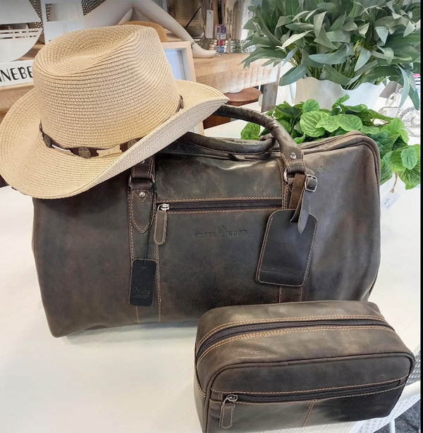 Leather Weekend Travel Bag image 0