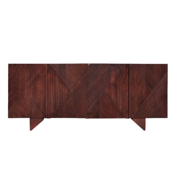 CR March Solid Timber 4 Door Sideboard image 0