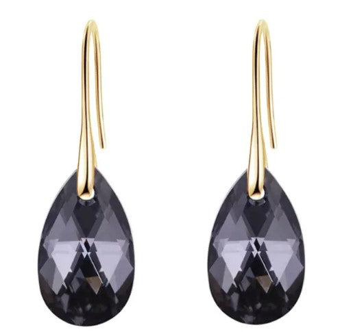 Oceana Gold/Smoke Crystal Earrings image 0