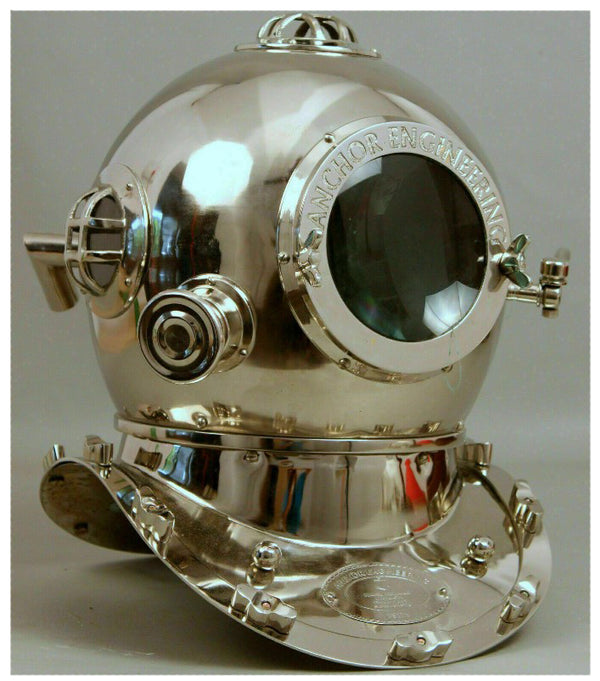 US Navy Mark V Vintage Deep Sea Diving Helmet image 0