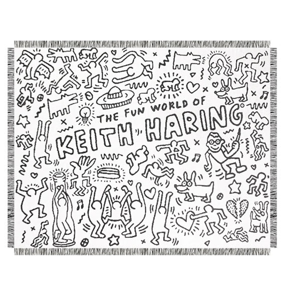 Throw Rug - Keith Haring Party image 0