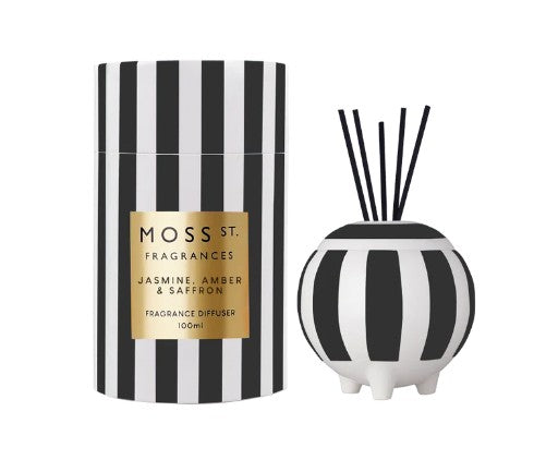 Jasmine, Amber & Saffron Ceramic Diffuser 100ml image 0