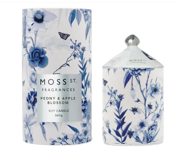 Peony & Apple Blossom Ceramic Candle 360g image 0