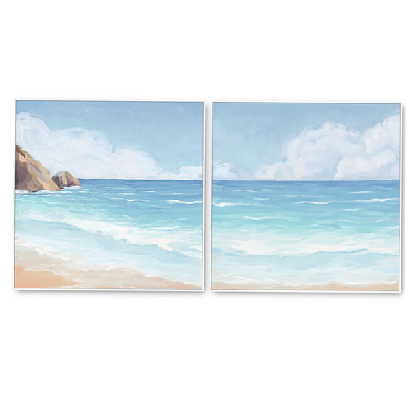 Beach Day Canvas Art Set