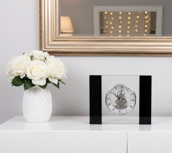 Glass Mantel Clock