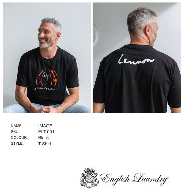 John Lennon IMAGINE T-Shirt Black