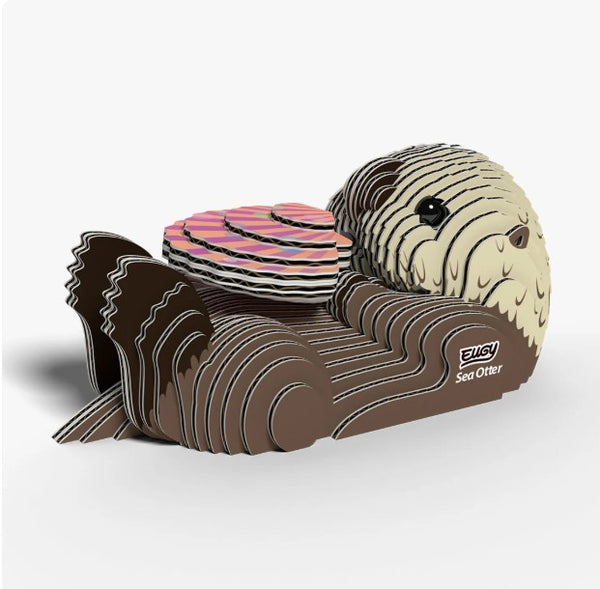 EUGY Sea Otter 3D Paper Puzzle