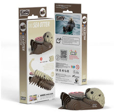 EUGY Sea Otter 3D Paper Puzzle