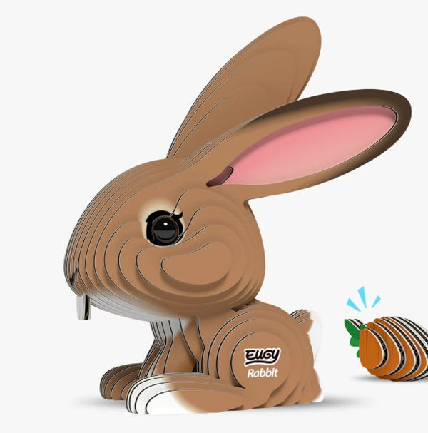 EUGY Rabbit 3D Paper Puzzle