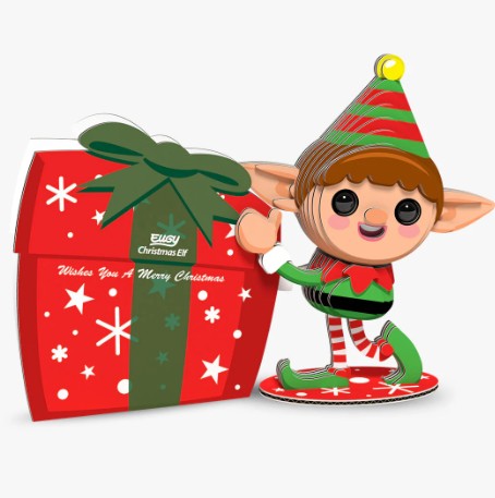 EUGY Christmas Elf 3D Paper Puzzle