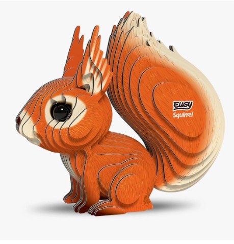 EUGY Squirrel 3D Paper Puzzle