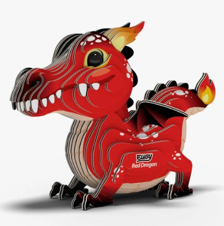 EUGY Red Dragon 3D Paper Puzzle