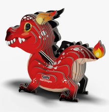 EUGY Red Dragon 3D Paper Puzzle