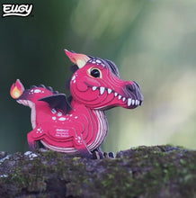 EUGY Red Dragon 3D Paper Puzzle