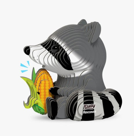 EUGY Raccoon 3D Paper Puzzle
