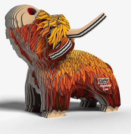 EUGY Highland Cow 3D Paper Puzzle