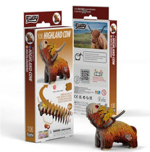 EUGY Highland Cow 3D Paper Puzzle