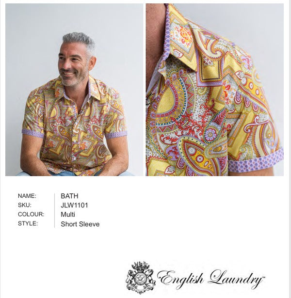 John Lennon - BATH Short Sleeve Shirt - Multi