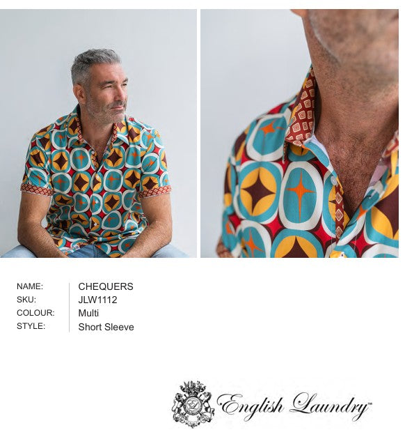 John Lennon - CHEQUERS - Short Sleeve Shirt - Multi