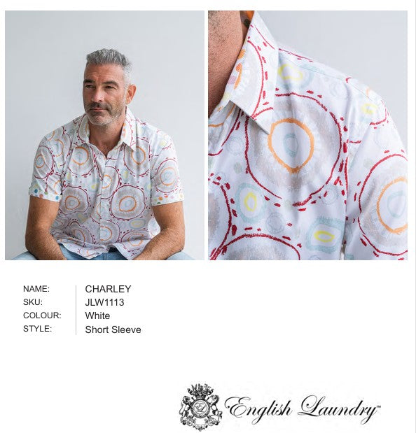 John Lennon - CHARLEY - Short Sleeve Shirt - White