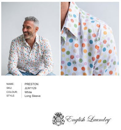 John Lennon - Preston Long Sleeve Shirt - White