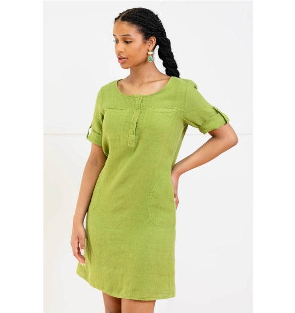 Mira Dress - Lemon Grass