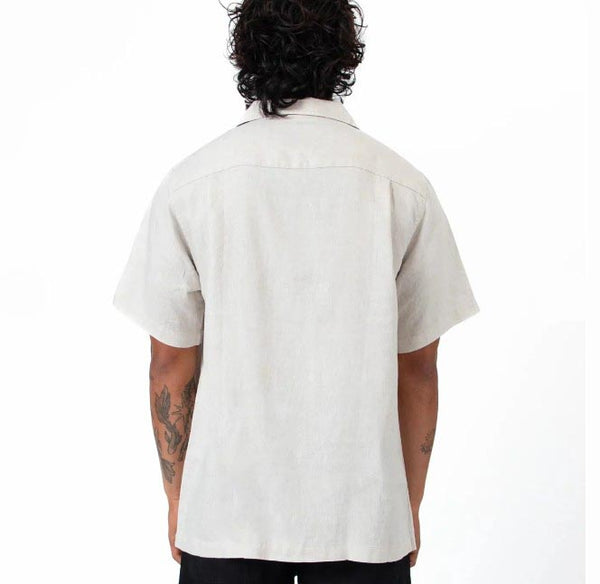 Short Sleeve Cuban Shirt -  Linen