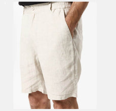 Tanner Linen Shorts - Natural