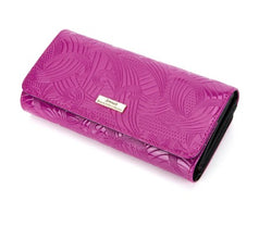 AMIRA LARGE PATENT LEATHER WALLET WITH RFID