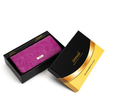 AMIRA LARGE PATENT LEATHER WALLET WITH RFID
