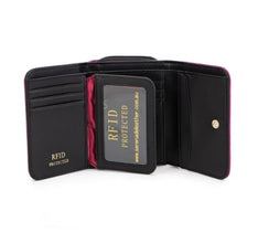 AMIRA SML PATENT LEATHER WALLET WITH RFID
