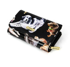LETS PAWTY MEDIUM PATENT LEATHER WALLET WITH RFID