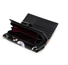 LETS PAWTY MEDIUM PATENT LEATHER WALLET WITH RFID