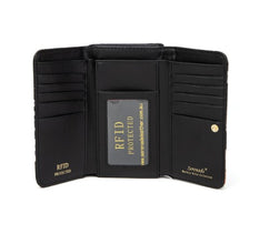 LETS PAWTY MEDIUM PATENT LEATHER WALLET WITH RFID