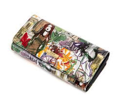 SERENADE PARISIAN LARGE PATENT LEATHER WALLET WITH RFID