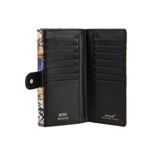SERENADE PARISIAN LARGE PATENT LEATHER WALLET WITH RFID