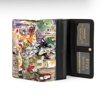 SERENADE PARISIAN LARGE PATENT LEATHER WALLET WITH RFID