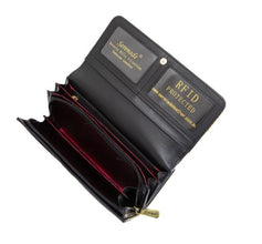 SERENADE PARISIAN LARGE PATENT LEATHER WALLET WITH RFID